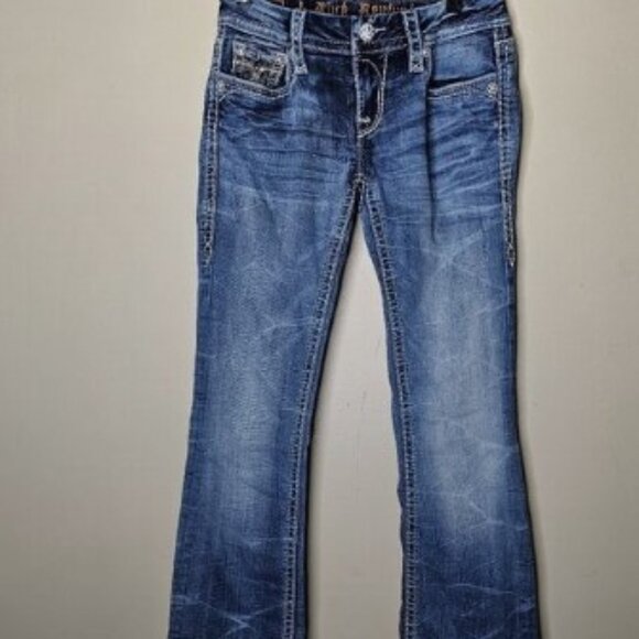 Rock Revival Sukara Boot Med Wash Jeans Size 25 - Picture 2 of 13